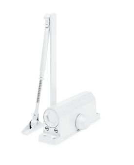 Дверной доводчик для двери морозостойкий до 100 кг Белый